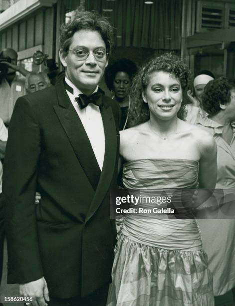 Actor Raul Julia and wife Merel Poloway attend the premiere party for "Tempest" on August 8, 1982 at the South Street Seaport in New York City.