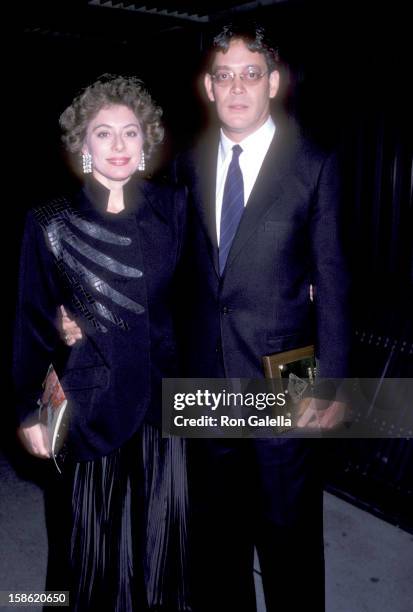 Actor Raul Julia and wife Merel Poloway attend the 57th Annual National Board of Review of Motion Pictures Awards on January 27, 1986 at The Japan...