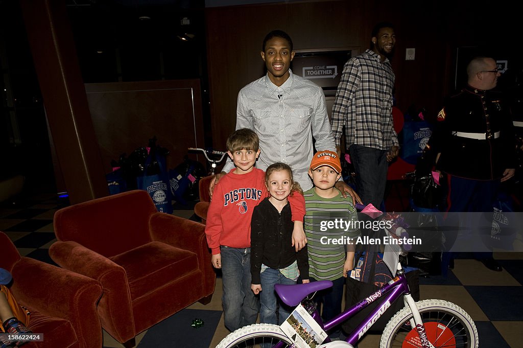 Detroit Pistons Toys for Tots Holiday Event