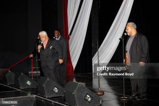 Singers Rance Allen, Steve Allen and Tom Allen of The Rance Allen Group, performs during "The Experience With The Rance Allen Gropup" at the DuSable...