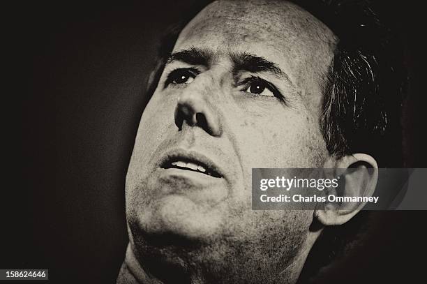 Republican presidential candidate and former U.S. Sen. Rick Santorum speaks during a campaign rally at the Dayton Christian School on March 5, 2012...