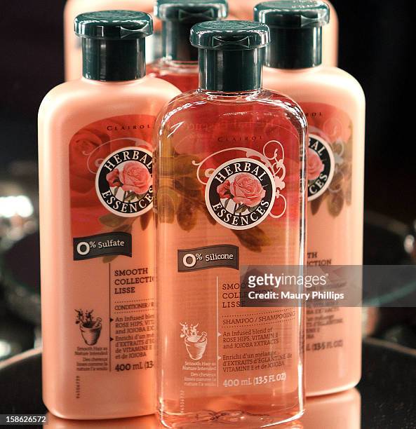 General product overview Herbal Essence during Behind The Beauty Documentary - Day 4 at The Redbury Hotel on December 21, 2012 in Hollywood,...