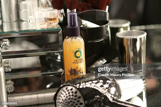 General product overview Herbal Essence during Behind The Beauty Documentary - Day 4 at The Redbury Hotel on December 21, 2012 in Hollywood,...