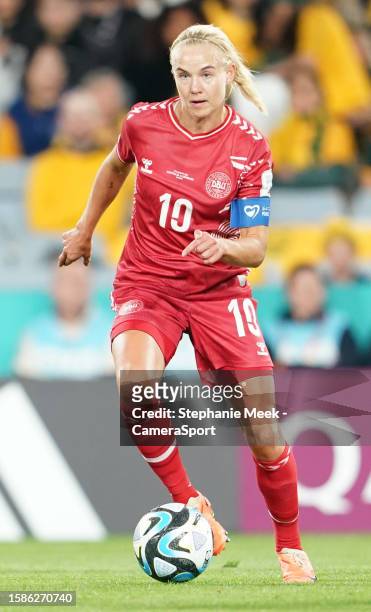 Denmark's Pernille Harder during the FIFA Women's World Cup Australia & New Zealand 2023 Round of 16 match between Australia and Runner Up Group D at...