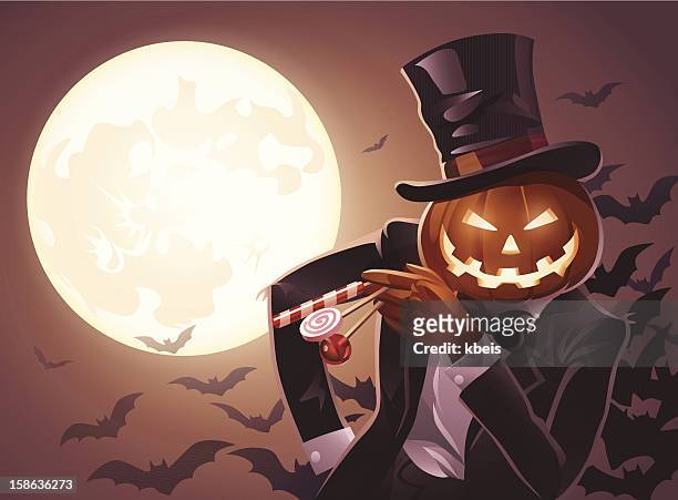 ilustraciones, imágenes clip art, dibujos animados e iconos de stock de halloween candy - scarecrow agricultural equipment