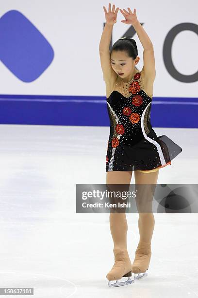 Miyu Nakashio competes in the Women's Short Program during day two of the 81st Japan Figure Skating Championships at Makomanai Sekisui Heim Ice Arena...