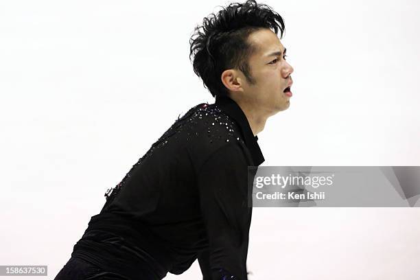 Daisuke Takahashi competes in the Men's Free Program during day two of the 81st Japan Figure Skating Championships at Makomanai Sekisui Heim Ice...