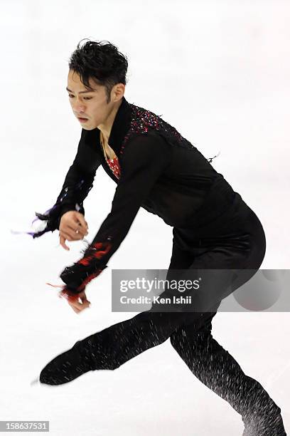 Daisuke Takahashi competes in the Men's Free Program during day two of the 81st Japan Figure Skating Championships at Makomanai Sekisui Heim Ice...