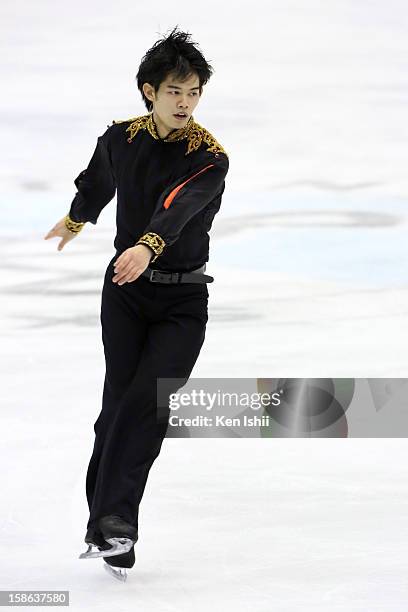 Takahiko Kozuka competes in the Men's Free Program during day two of the 81st Japan Figure Skating Championships at Makomanai Sekisui Heim Ice Arena...