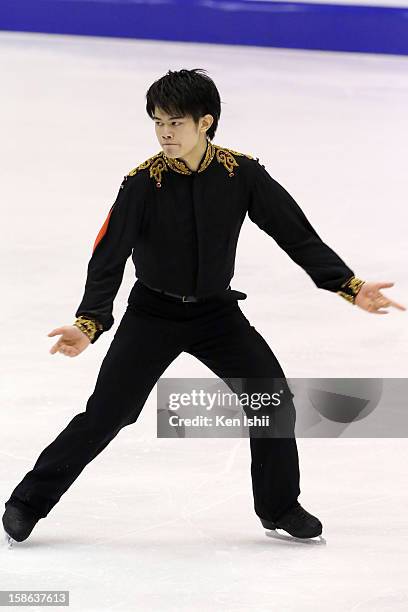 Takahiko Kozuka competes in the Men's Free Program during day two of the 81st Japan Figure Skating Championships at Makomanai Sekisui Heim Ice Arena...