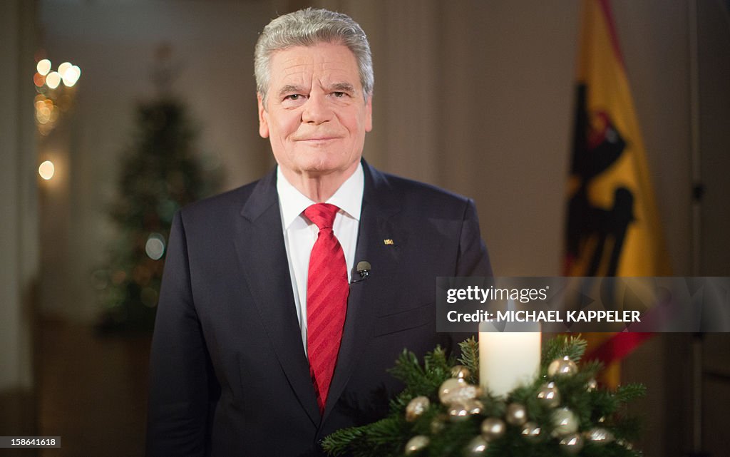 GERMANY-CHRISTMAS-PRESIDENT-GAUCK