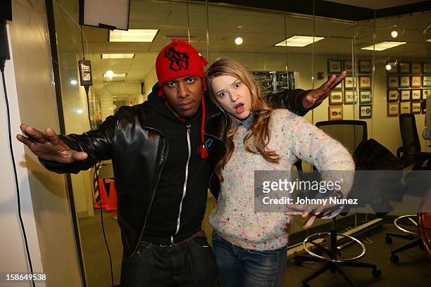 Host DJ Whoo Kid and chef Nadia G attend Nadia G And ASAP Rocky Invade The Whoolywood Shuffle at SiriusXM Studios on December 14, 2012 in New York...
