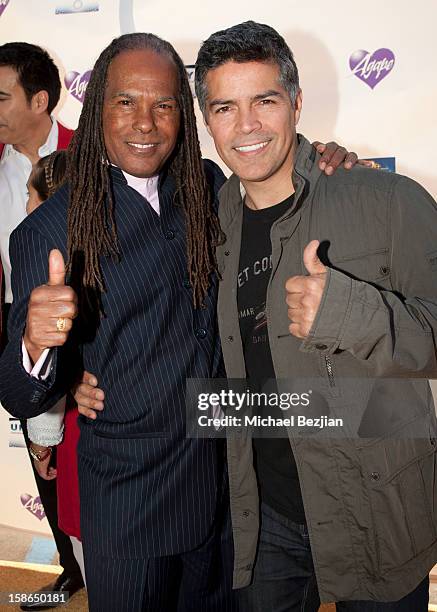 Michael Bernard Beckwith and Esai Morales attend Birth 2012 LA Gala at Agape International Spiritual Center on December 22, 2012 in Los Angeles,...