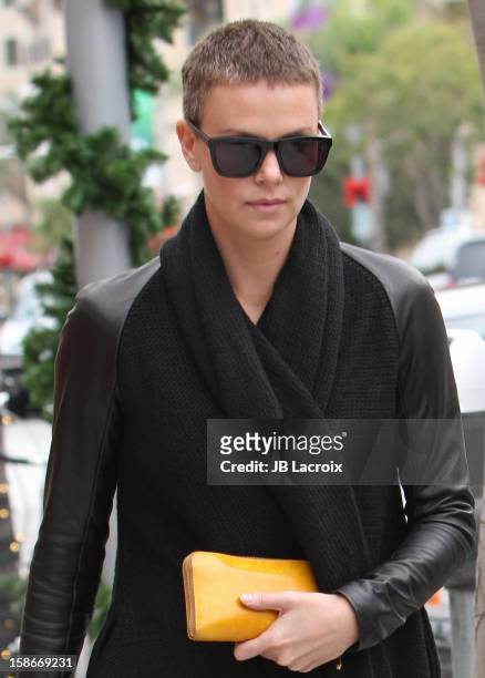 Charlize Theron is seen on December 23, 2012 in Los Angeles, California.