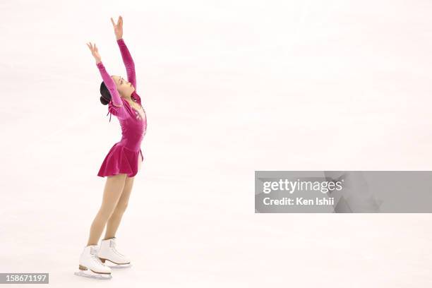 Satoko Miyahara competes in the Women's Free Program during day three of the 81st Japan Figure Skating Championships at Makomanai Sekisui Heim Ice...