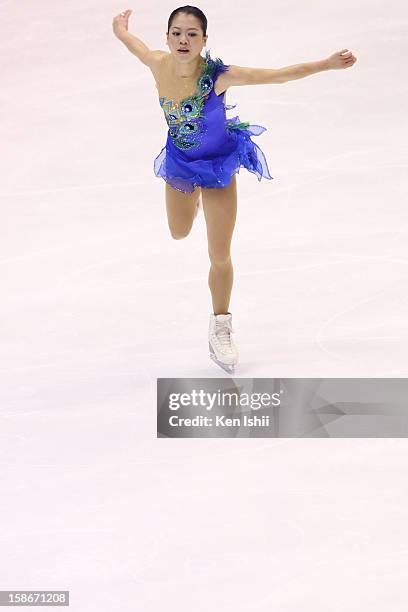 Akiko Suzuki competes in the Women's Free Program during day three of the 81st Japan Figure Skating Championships at Makomanai Sekisui Heim Ice Arena...