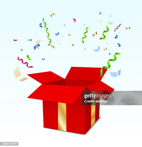 stockillustraties, clipart, cartoons en iconen met gift blast - loterij-kansspel