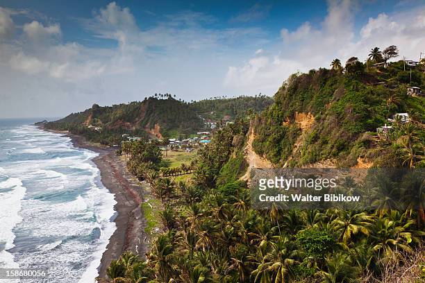 st. vincent, windward coast, black point - grenadine stock pictures, royalty-free photos & images