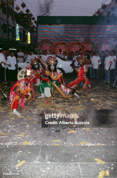 Damsu Ritual Goddess Matzu devotees perform a ritual dance.. News Photo - Getty Images