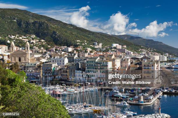 haute-corse department, le cap corse, bastia - bastia stockfoto's en -beelden