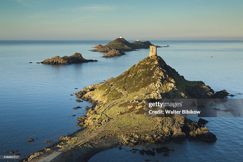 View of the Iles Sanguinaires, dawn