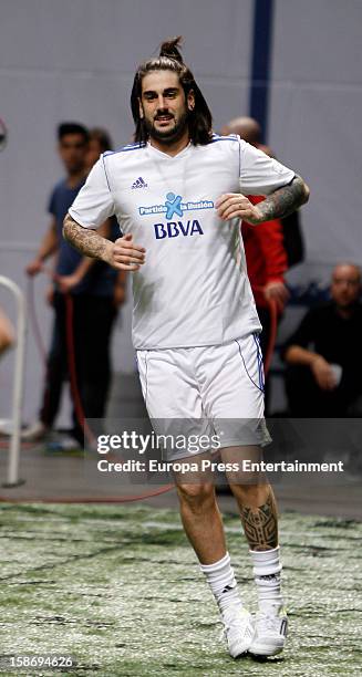 Melendi attends 'Partido X La Ilusion' organised by Iker Casillas Foundation at Palacio de los Deportes on December 23, 2012 in Madrid, Spain.