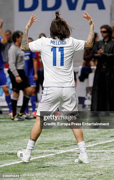 Melendi attends 'Partido X La Ilusion' organized by Iker Casillas Foundation at Palacio de los Deportes on December 23, 2012 in Madrid, Spain.