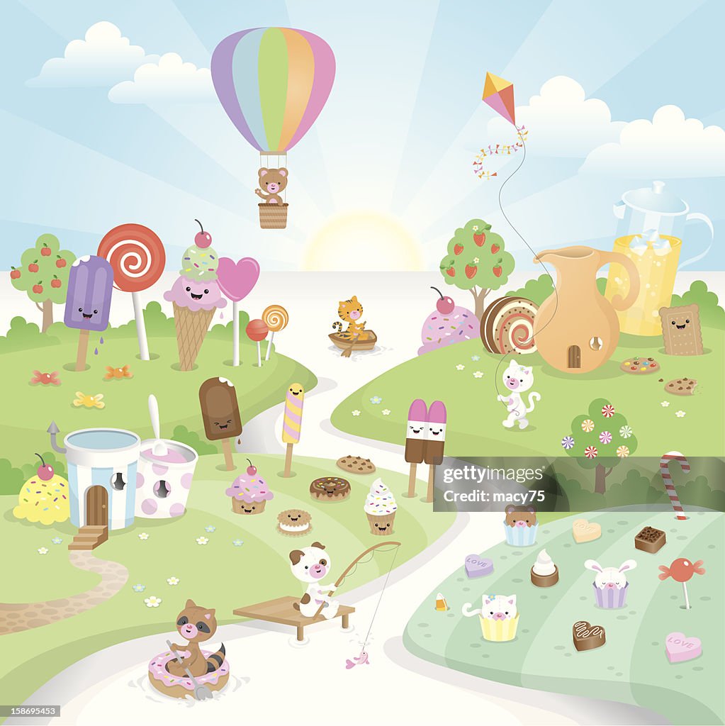 Sweet summer candy paradise