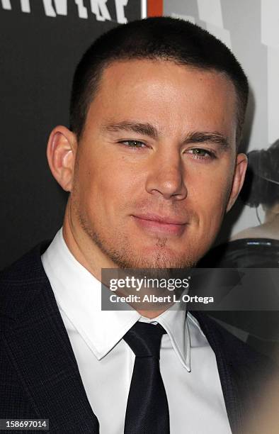 Actor Channing Tatum arrives for Relativity Media's "Haywire" Los Angeles Premiere hosted by Playboy at the DGA Theatre on January 5, 2012 in West...