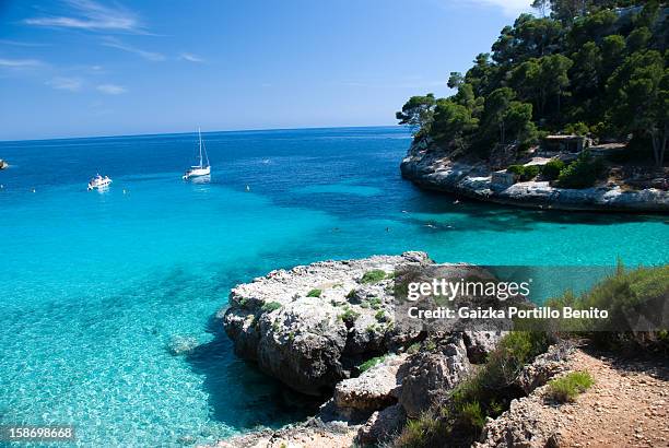 cala mitjana, menorca, spain - ciutadella stock pictures, royalty-free photos & images