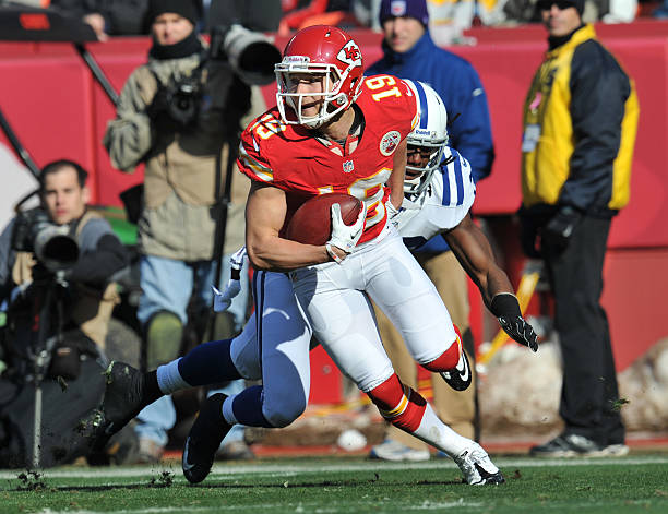 Wide receiver Devon Wylie of the Kansas City Chiefs returns a punt against the Indianapolis Colts during the first half on December 23, 2012 at...