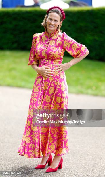Racing presenter Francesca Cumani attends day 1 'Goodwood Cup Day' of the Qatar Goodwood Festival at Goodwood Racecourse on August 1, 2023 in...