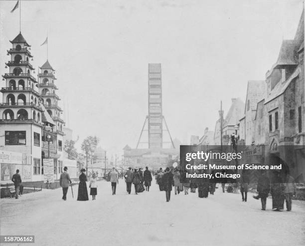 The Vestibule of the White City at the World's Columbian Exposition in Chicago, Illinois, 1893. This image was published in the 'Portfolio of...