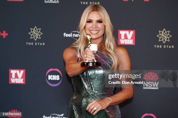 Sonia Kruger wins the Gold Logie Award at the 63rd TV WEEK Logie Awards at The Star, Sydney on July 30, 2023 in Sydney, Australia.