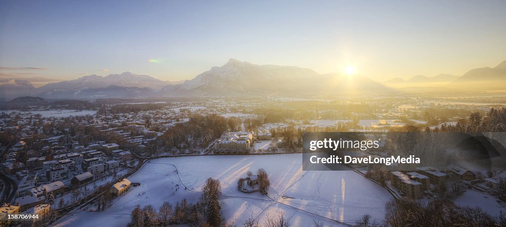 Winter Sunset in the Alps
