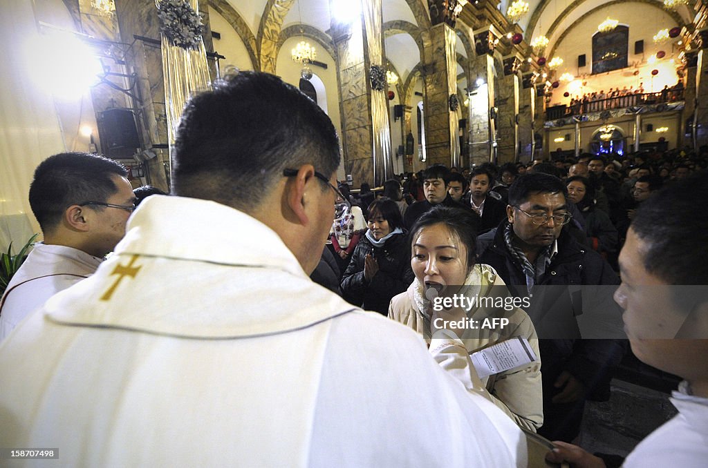 CHINA-RELIGION-CHRISTIAN-CHRISTMAS