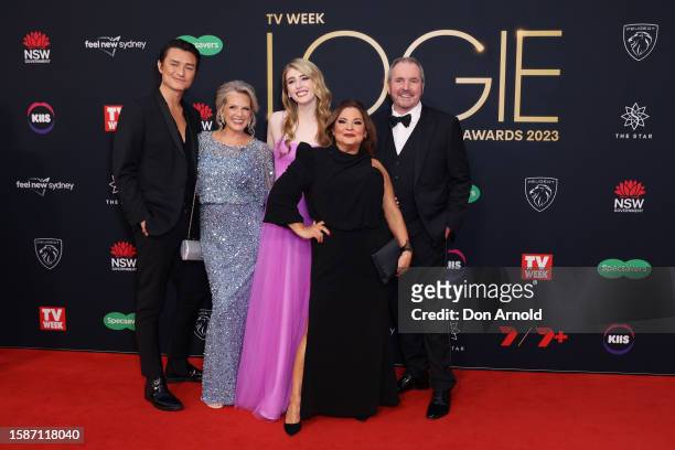 Rebekah Elmaloglou and Alan Fletcher attend the 63rd TV WEEK Logie Awards at The Star, Sydney on July 30, 2023 in Sydney, Australia.