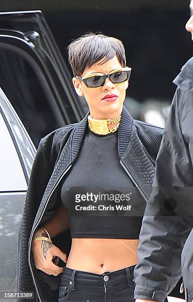 Rihanna is seen on December 25, 2012 in Los Angeles, California.