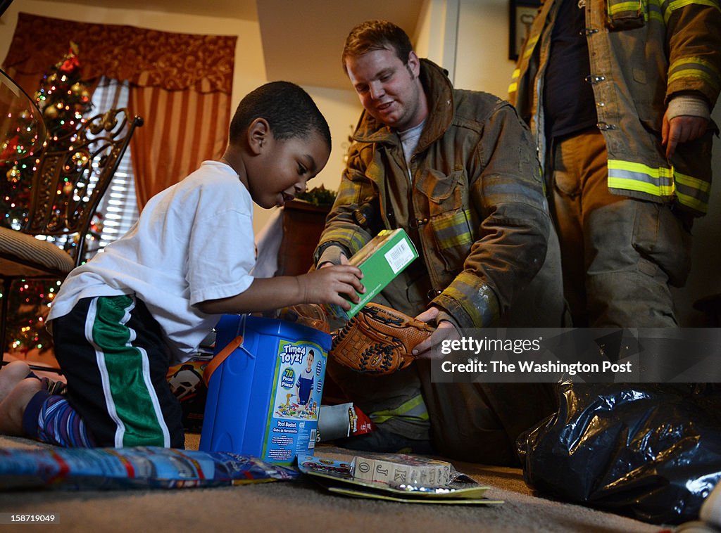 A day after four firefighters were ambushed and shot in upstate NY, we spend Christmas with Kentlands volunteer fire department in Landover, MD.