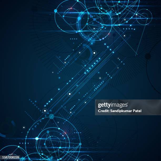 ilustraciones, imágenes clip art, dibujos animados e iconos de stock de mecanismos de rueda dentada. tecnología e ingeniería digital de alta tecnología. - mechanical drawing engine