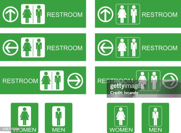 bildbanksillustrationer, clip art samt tecknat material och ikoner med restroom sign - damtoalett skylt