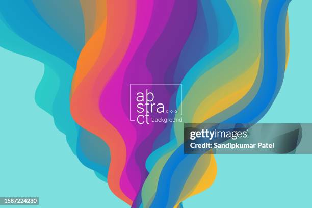 bildbanksillustrationer, clip art samt tecknat material och ikoner med abstract background with dynamic effect. - flerfärgad bakgrund