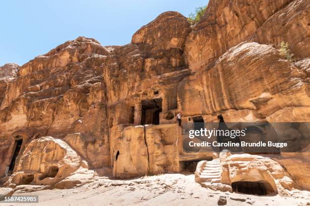 little petra, jordan - temple stock pictures, royalty-free photos & images