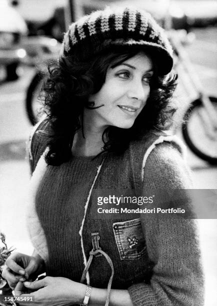 Portrait of Italian actress and singer Maria Grazia Buccella. Rome, 1970s