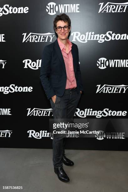 Rachel Maddow attends Variety & Rolling Stone Truth Seekers Summit at Second on August 02, 2023 in New York City.