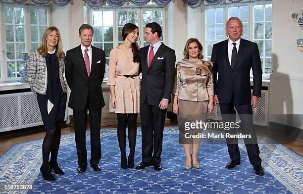Gabriele Lademacher , Grand Duke Henri of Luxembourg, Claire Lademacher, Prince Felix of Luxembourg, Grand Duchess Maria Theresa of Luxembourg and...