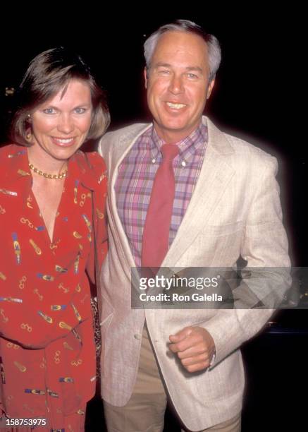 Actor Steve Kanaly and wife Brent Power attend the Party to Celebrate Victoria Principal's Book "The Diet Principal" on March 25, 1987 at...