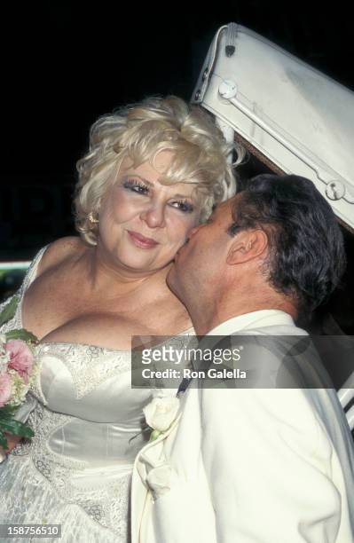 Actress Renee Taylor and actor Joseph Bologna attending 32nd Wedding Anniversary Party for Renee Taylor and Joseph Bologna on August 11, 1997 at the...