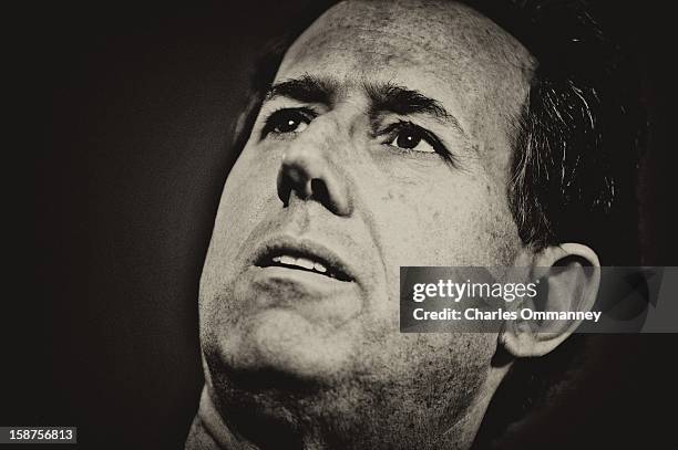Republican presidential candidate and former U.S. Sen. Rick Santorum speaks during a campaign rally at the Dayton Christian School on March 5, 2012...