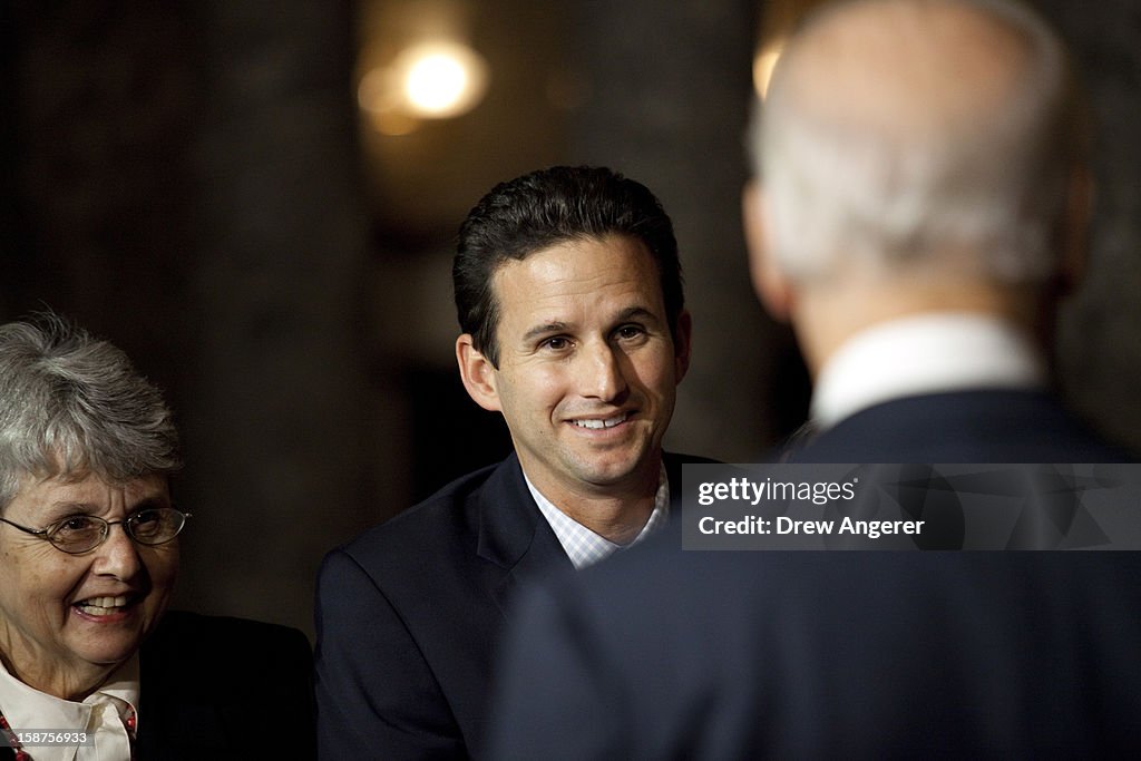 Biden Swears In Brian Schatz As New Senator From Hawaii